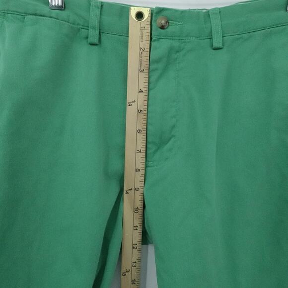 Polo Ralph Lauren Pants Mens 32x32 Green Classic Fit Chino Flat Front Casual - Picture 10 of 14